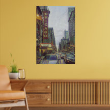 Chicago Streets, The Windy City Retro Art