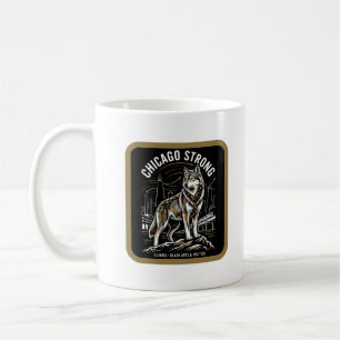 Chicago Strong Grey Wolf Great Migration Heritage  Coffee Mug