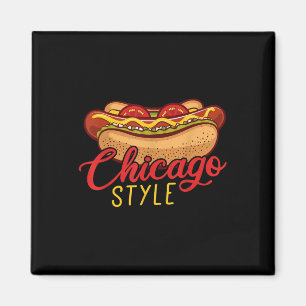 Chicago Style Best Hot Dog Gift Hotdog  Magnet
