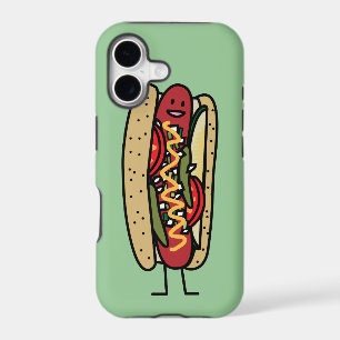 Chicago Style Hot Dog hot red poppy bun mustard