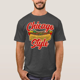 Chicago Style Hot Dog Lover Summer Vintage T-Shirt