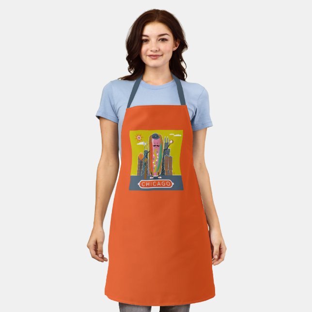 Chicago-Style Hotdog Apron (Worn)