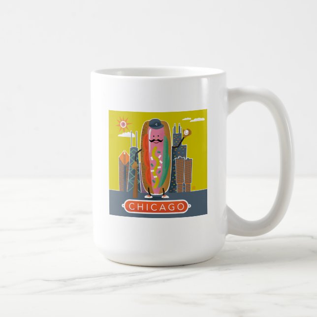 Chicago-Style Hotdog Coffee Mug (Right)