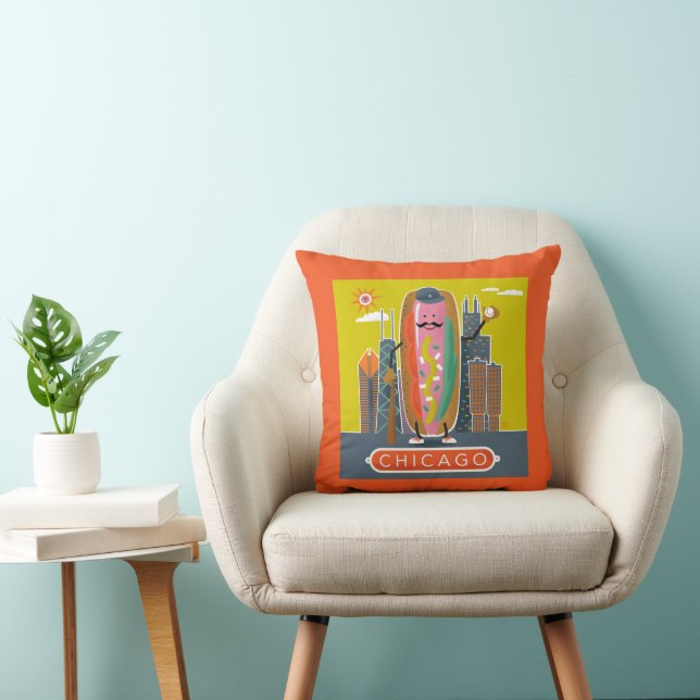 Chicago-Style Hotdog Cushion (Chair)