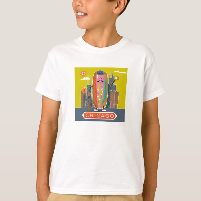 Chicago-Style Hotdog T-Shirt (Front)
