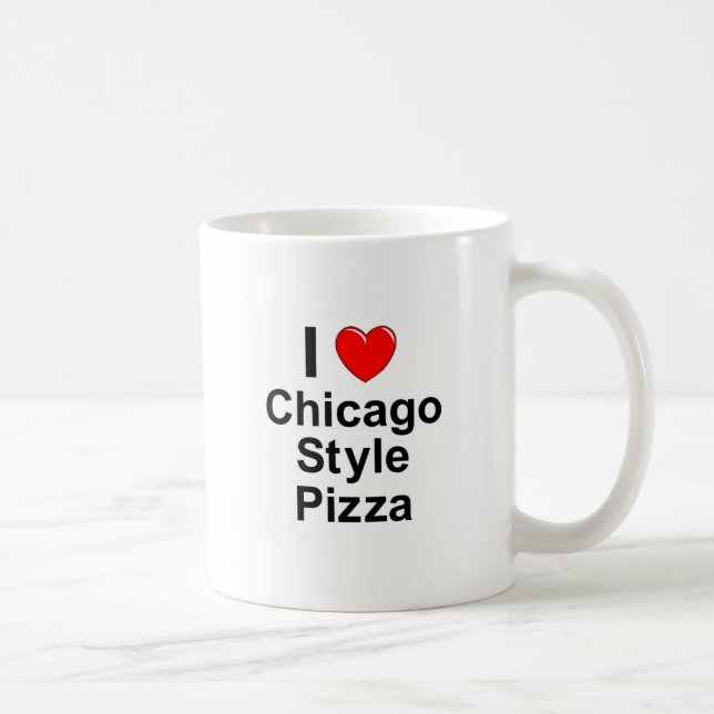 Chicago Style Pizza Coffee Mug (Right)