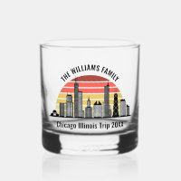 Chicago Sunset Customized Trip Souvenir