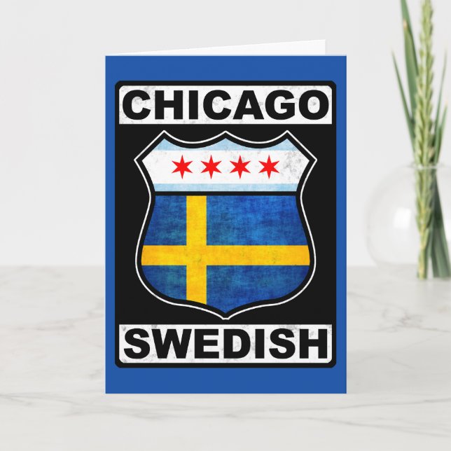 Chicago Swedish American Card (Front)