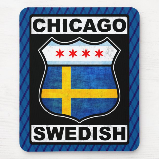 Chicago Swedish American Mousemat (Front)