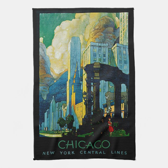 Chicago Tea Towel (Vertical)