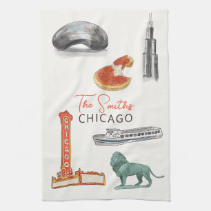 Chicago tea towel