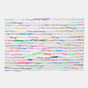 Chicago Text Design II Kitchen Towel