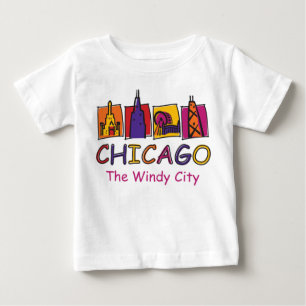 Chicago The Windy City Baby T-Shirt