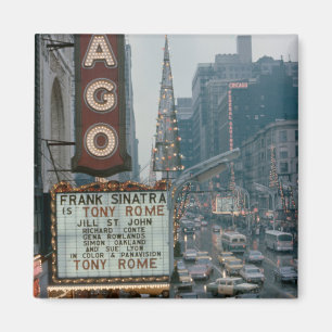 Chicago Theatre 1967 Christmas on State Street Magnet