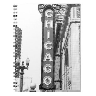 Chicago Theatre Sign Notebook