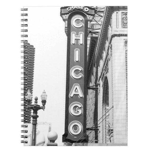 Chicago Theatre Sign Notebook (Front)