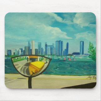 Chicago through cateyes mouse mat