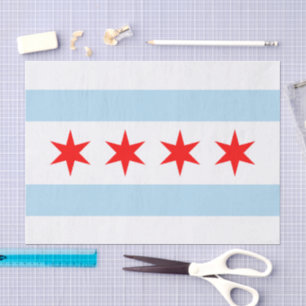 Chicago tissue paper, Chicago Flag tissue paper