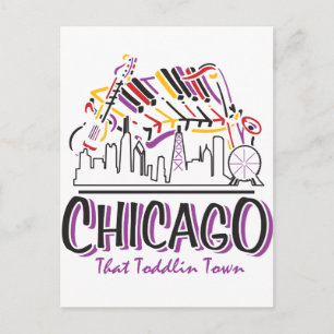 CHICAGO-TODDLIN-TOWN POSTCARD