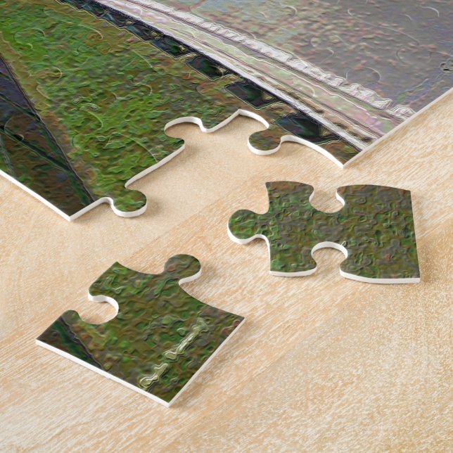 Chicago Traffic in Sandstone Jigsaw Puzzle (Side)