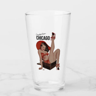 Chicago Travel  Pint Glass