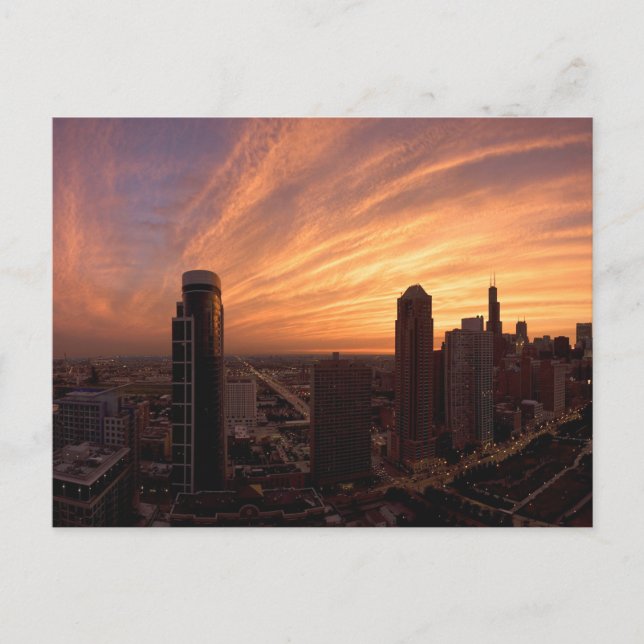 Chicago Twlight Postcard (Front)