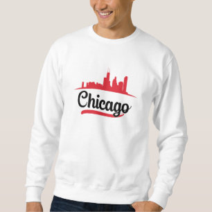 Chicago USA City Cityscape Skyline Funny Gift Sweatshirt