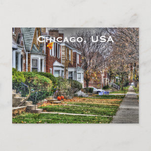Chicago, USA Vintage Travel Tourism Add Postcard