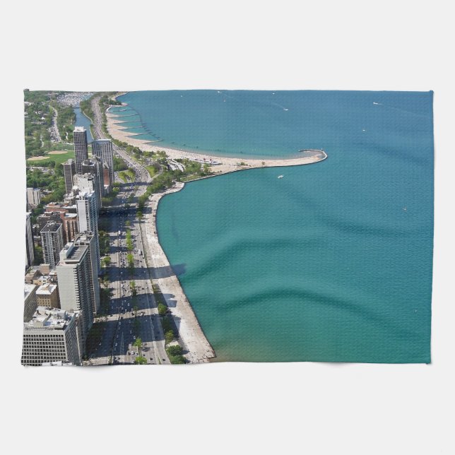 Chicago View.JPG Tea Towel (Horizontal)