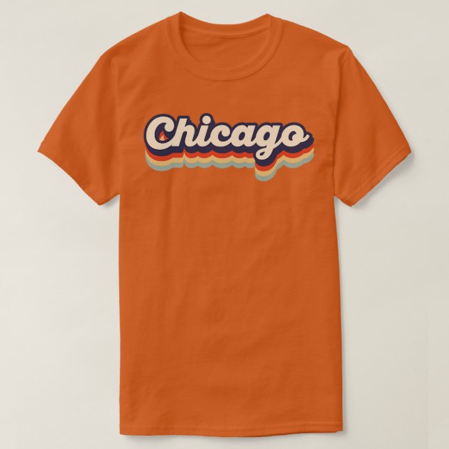 Chicago Vintage Colours T-Shirt (Design Front)