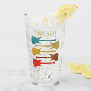 Chicago Vintage Guitars Concert Festival Souvenir Glass