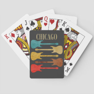 Chicago Vintage Guitars Concert Festival Souvenir Playing Cards