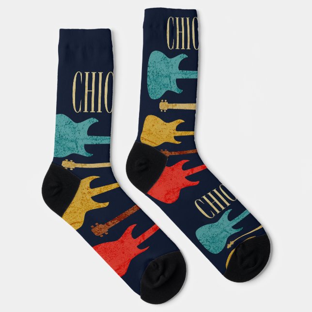 Chicago Vintage Guitars Concert Festival Souvenir Socks (Right)