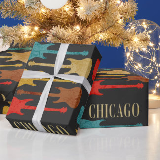 Chicago Vintage Guitars Concert Festival Souvenir Wrapping Paper