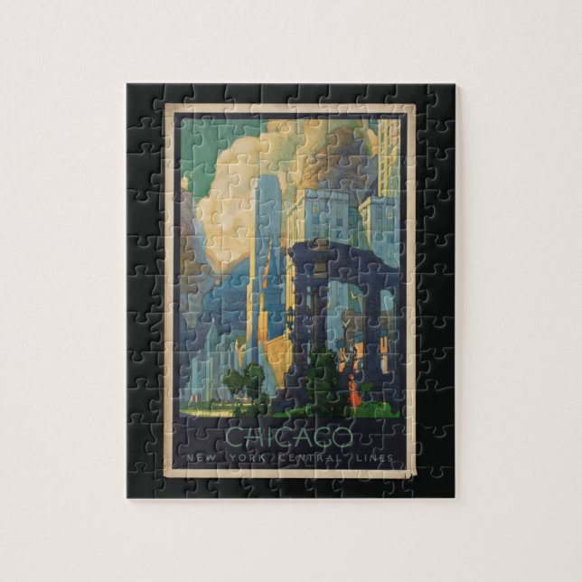 Chicago Vintage Reise Jigsaw Puzzle (Vertical)