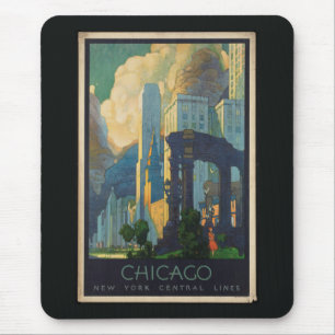 Chicago Vintage trip Mouse Mat