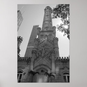 Chicago Water Tower Poster