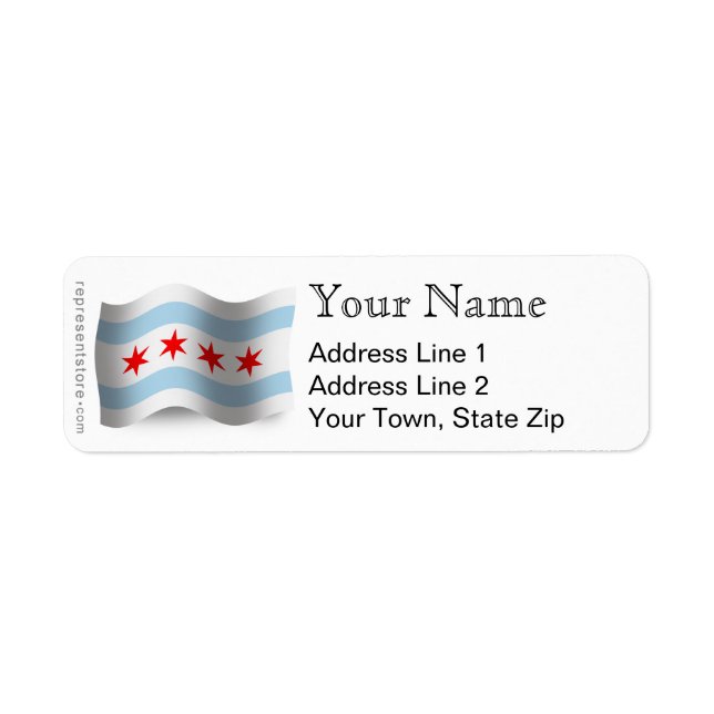 Chicago Waving Flag (Front)