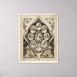 Chicago White Stockings Baseball Champions 1876-77 Canvas Print