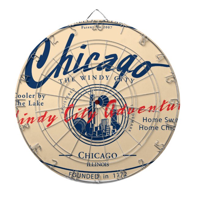 Chicago Windy City Dartboard (Front)
