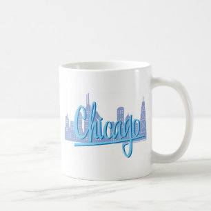 Chicago Windy City Skyline Coffee Mug