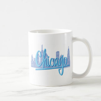 Chicago Windy City Skyline Coffee Mug