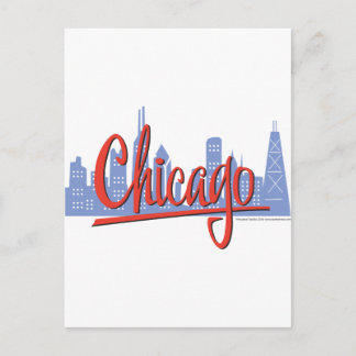 Chicago Windy City Skyline Postcard