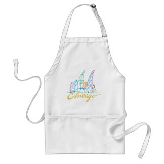 Chicago Windy City Skyline Standard Apron