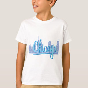 Chicago Windy City Skyline T-Shirt