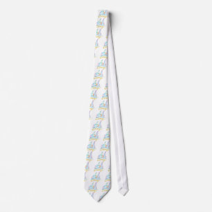 Chicago Windy City Skyline Tie