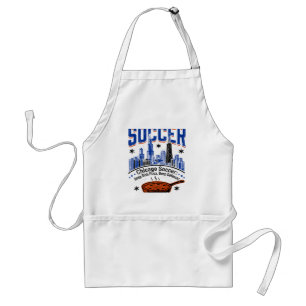 Chicago Winter Snow And Deep Dish Pizza Standard Apron