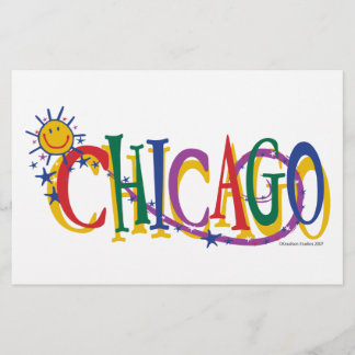 Chicago-With-SUn---KIDS Stationery