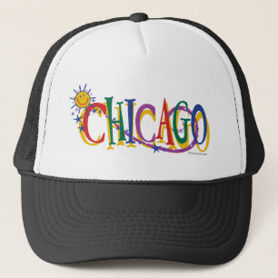 Chicago-With-SUn---KIDS Trucker Hat