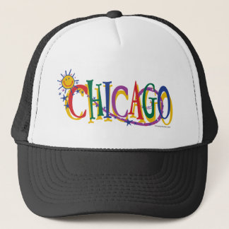 Chicago-With-SUn---KIDS Trucker Hat